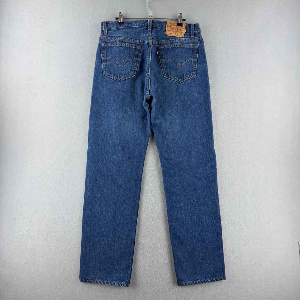 Vintage Levis‎ Jeans Mens 34x32 (Fits 32x31) Dark Blue One Wash 501 Made in USA